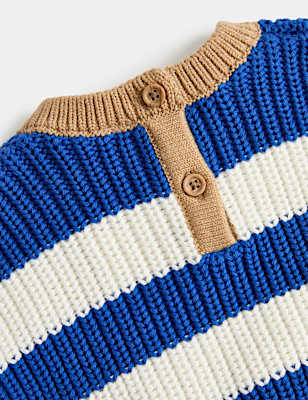 Pure Cotton Striped Jumper (0-5 Yrs)