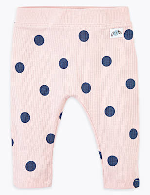 Cotton Ribbed Leggings (0-36 Mths)