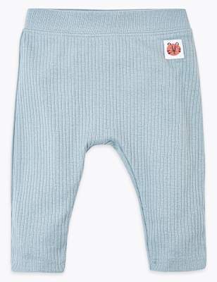 Cotton Ribbed Leggings (0-36 Mths)