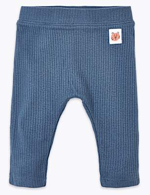 Cotton Ribbed Leggings (0-36 Mths)