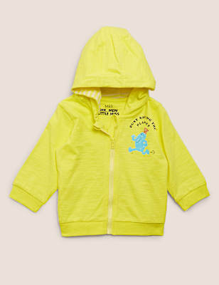 Pure Cotton Lightweight Mr Men™ Hoodie (7lbs- 3 Yrs )