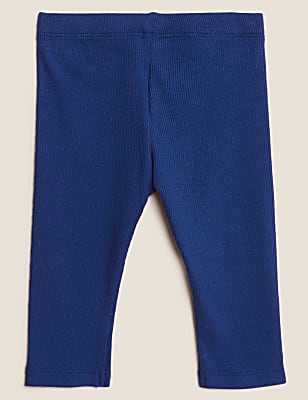 Cotton Rich Ribbed Leggings (0-3 Yrs)