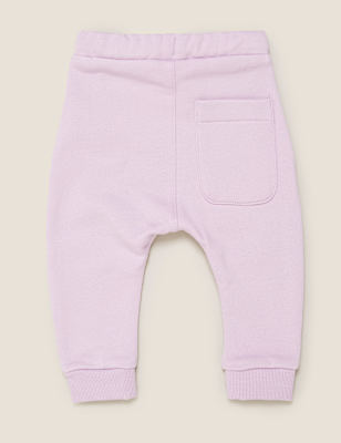 Cotton Bird Print Joggers