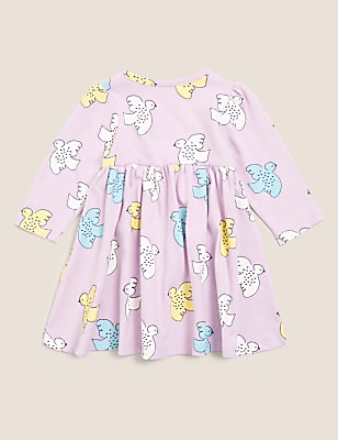 Pure Cotton Bird Print Dress
