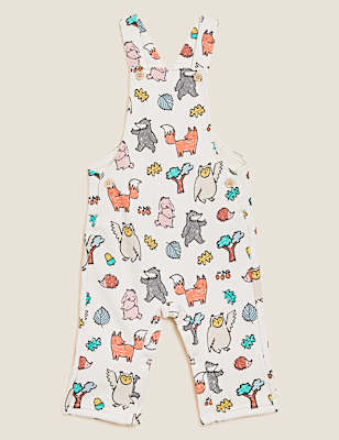 Cotton Rich Woodland Dungarees (0-3 Yrs)