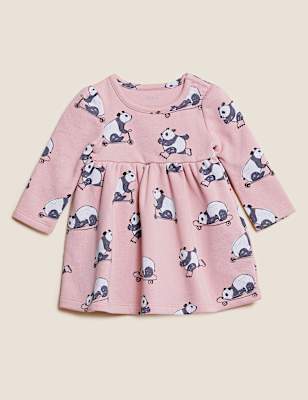 Cotton Rich Panda Print Dress (0-3 Yrs)