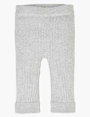 Cotton Ribbed Leggings