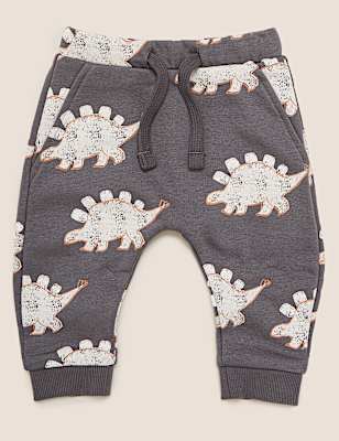 Cotton Dinosaur Joggers (0-3 Yrs)