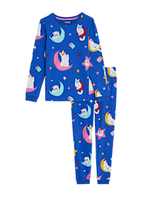 Cotton Rich Cat Pyjamas (7-14 Yrs)