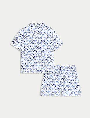 Pure Cotton Printed Short Pyjamas (1-16 Yrs)