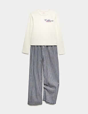 Cotton Rich Gingham Pyjamas (6-16 Yrs)