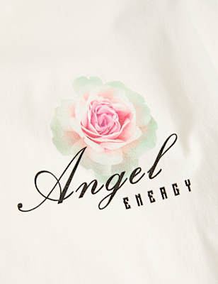 2pk Cotton Rich Flower Graphic Pyjama Sets (1-16 Yrs)