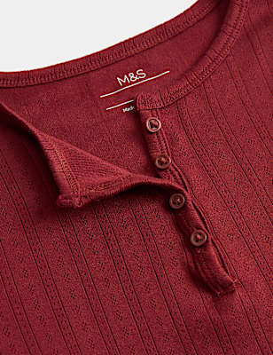 Long Sleeve Button Up Pyjama Top (6-16 Yrs)