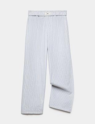 Pure Cotton Striped Pyjama Bottoms (6-16 Yrs)