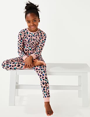 Cotton Leopard Print Pyjama Set (7-16 Yrs)