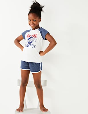 2 Pack Cotton Short Pyjama Sets (6-16 Yrs)