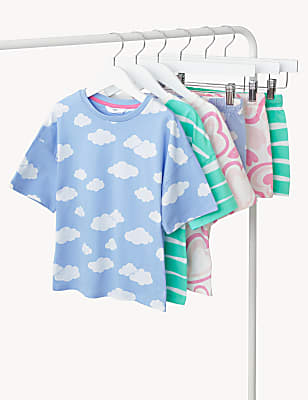 3pk Pure Cotton Patterned Short Pyjama Sets