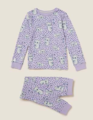 Cotton Koala Print Pyjama Set (7-16 Yrs)