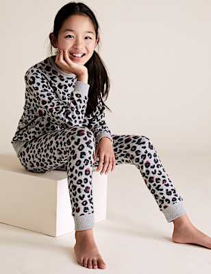 Leopard Print Lounge Pyjama Set (6-16 Yrs)