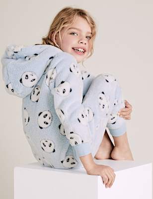Fleece Panda Onesie (6-16 Yrs)