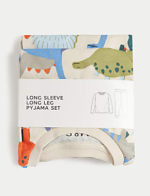 Pure Cotton Dinosaur Pyjamas  (1-8 Yrs)