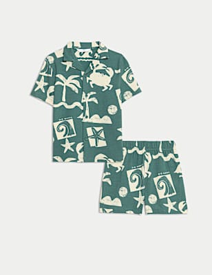 Cotton Rich Printed Pyjamas (1-16 Yrs)