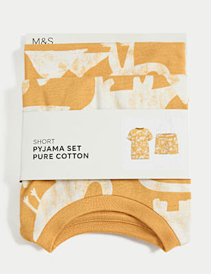 Pure Cotton Dinosaur Short Pyjamas (1-3 Yrs)