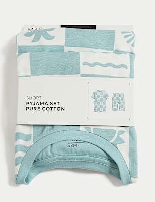 Pure Cotton Printed Short Pyjamas (1-16 Yrs)