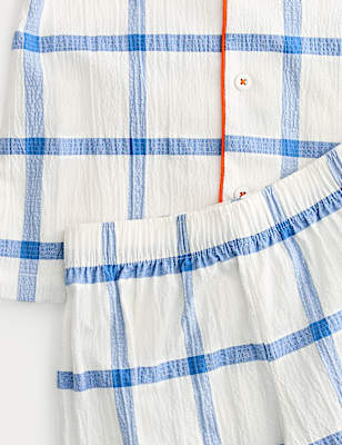 Woven Checked Revere Pyjamas (9 Mths-8 Yrs)