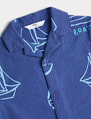 Boat Graphic Revere Short Pyjamas (1-8 Yrs)