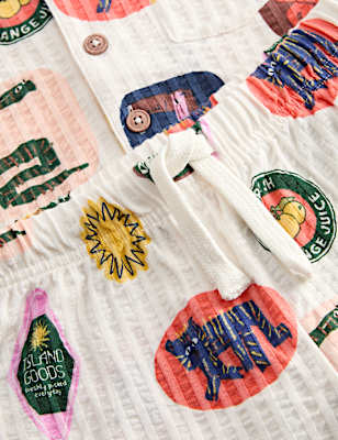 Kids' Pure Cotton Patterned Short Pyjamas (1-8 Yrs)