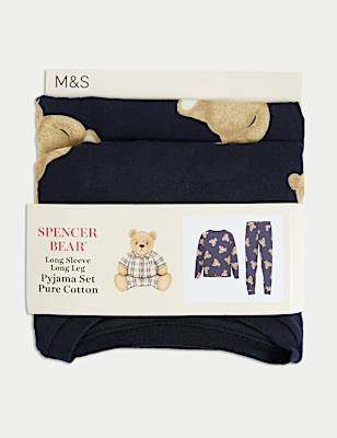 Pure Cotton Spencer Bear™ Pyjamas (1-16 Yrs)