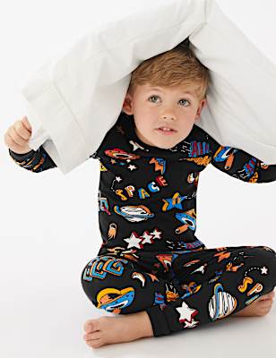 Cotton Rich Space Pyjamas (1-7 Yrs)