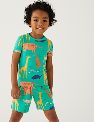 Pure Cotton Animal Print Short Pyjama Set