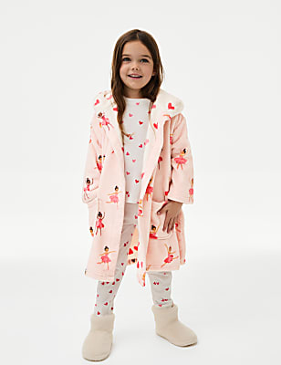 Ballerina Fleece Dressing Gown (1-8 Yrs)