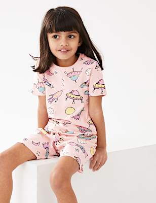 Cotton Rich Space Short Pyjamas (12 Mths - 7 Yrs)