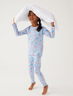 Cotton Rich Cherry Print Pyjamas