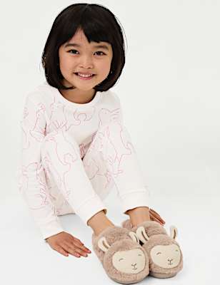 Pure Cotton Bunny Pyjamas (1-8 Yrs)