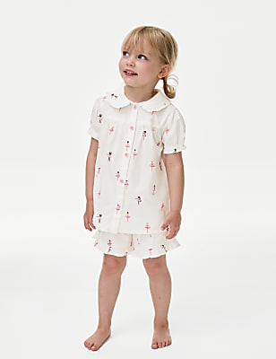 Pure Cotton Ballerina Pyjamas (1-8 Yrs)