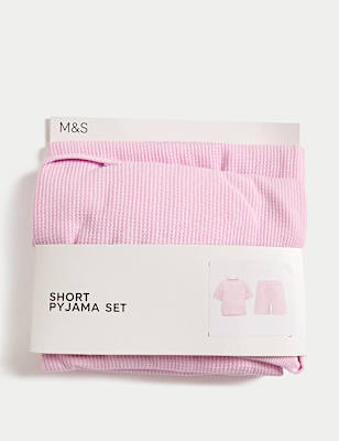 Cotton Blend Waffle Pyjamas (12 Mths-16 Yrs)