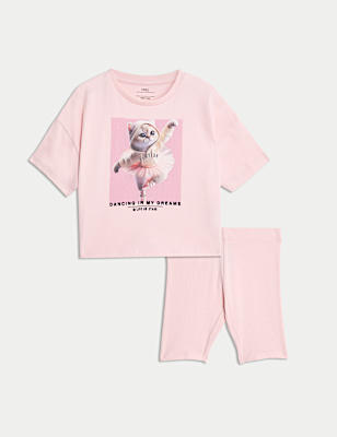 Cotton Rich Ballet Cat Pyjamas (1-8 Yrs)
