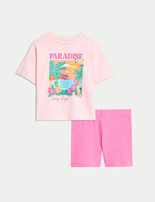 Cotton Rich Tropical Pyjamas (1-8 Yrs)