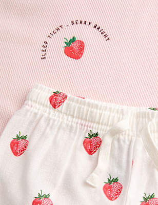 Cotton Rich Strawberry Graphic Pyjamas (1-8 Yrs)