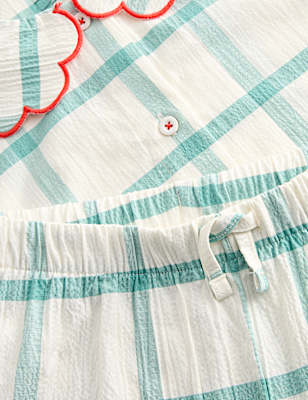 Kids' Seersucker Checked Sleepytime Pyjamas (9 Mths-8 Yrs)