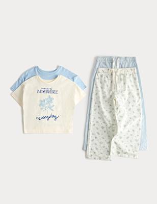 2 Pack Floral Graphic Pyjama Set (1-8 Yrs)