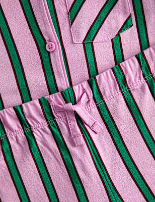 Pure Cotton Striped Pyjamas (1-8 Yrs)