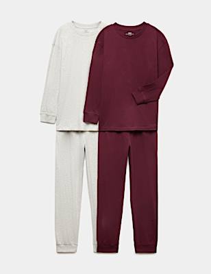 2 Pack Jersey Pyjama Sets (6-16 Yrs)