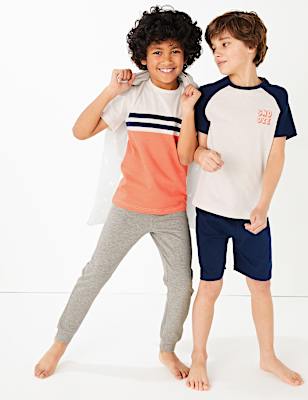 2 Pack Short and Long Leg Pyjama Sets (6-16 Yrs)