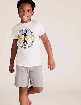 2pk Cotton Rich West Coast Short Pyjama Set (6-16 Yrs)