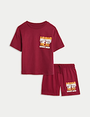 Pure Cotton Miami Heat™ Pyjamas (3-16 Yrs)